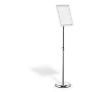 DURABLE Information Floor Stand – A4 Aluminium Snap Frame, Silver, Pack of 1
