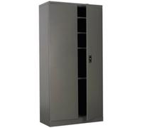Durable Floor Standing Steel Storage Cabinet - 900mm Wide With Two Doors And Four Shelves