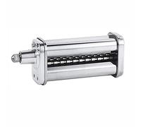 Durable Food-Grade Stainless Steel Pasta Maker Attachment Roller Cutter Parts Noodles Press Machine Easy to Install Clean Compatible with KitchenAid Stand Mixers for Fettuccine