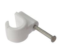Durable Forgefix Pipe Clips With Masonry Nails - 11mm Box Of 100