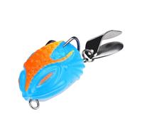 Durable Frog Shape Fishing Lure Realistic Floating Bait Simulation Frog Road Runner Bait Lake Floating Artificial