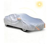 Durable Full Coverage Car Cover Compatible With Citroen Dyane (1969-1983), All Weather Windproof Waterproof Vehicle Shield, Zippered Side Door Design, Snow UV Resistant