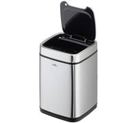 Durable Garbage Bin Sensor 6L Steel Silver Touchless Soft-Close 342023