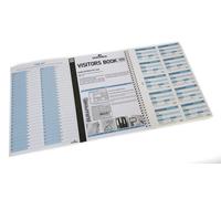 Durable Visitor Book 100 Refill Pack - Insert Refill Book For Professional Use - Includes 100 Perforated 90 X 60 mm Badge Inserts
