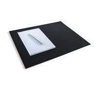 Durable Genuine Leather Non-Slip Desk Mat PC Keyboard Pad | 42x30 cm | Black