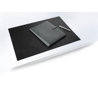 Durable Genuine Leather Non-Slip Desk Mat PC Keyboard Pad, 65x45cm, Black