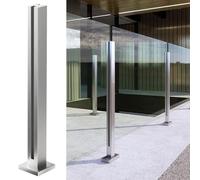 Durable Glass Balcony Railing with Column Bracket - Stylish & Secure Safety System for Terraces, Decks, and Outdoor Spaces - Enhance Your Home's Aesthetic & Safety