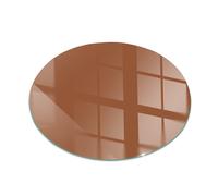 Durable Glass Hearth Mat for Log Burners and Wood Stoves Brown Colour 80 cm