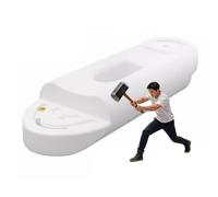 Durable Go Kart Barrier Track for Water, Waterway Obstacle Barrier for Go-Karting, Boats, And Racing At Lakes, Rivers & Shoals(White,1200x300x200 mm)