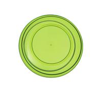Durable Green Plastic Small Summer Plate, Easy to Maintain Plastic Serving Plate, Lightweight Plastic Plate