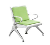 Durable Green Waiting Room Chairs with Armrests - Reception Benches for Office Beauty Salon Barbershop Bank and Airport - Comfortable Guest Seating Solutions