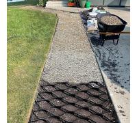 Durable Ground Grid for Pathway & Driveway Foldable Plastic Gravel Stabilizer Expandable Landscape Grass & Gravel Paver (Size: 2x9m/6.56x29.52ft)