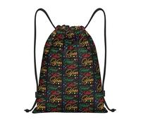 Durable Gym Bag Happy New Year Waterproof Bag Foldable Bag 36x42cm for School Trips,Stadium Events,School