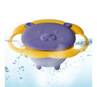 Durable Gyro Bowl - Leakproof Bowl with 360° Design | Leak-proof bowl for children, durable material with gentle twist, solution for meals, girls and