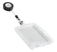 DURABLE Hartbox Badge Reel and Snap Fastener 9 x 5.4 cm PS (Polystyrene) Pack of 10