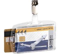 DURABLE Hartbox Name Badge Clip 17.5 x 18.5 cm Plastic Packof 25