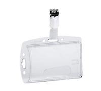 DURABLE Hartbox Name Badge Clip 8.5 x 5.4 cm PS (Polystyrene) Pack of 25