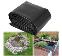 Durable HDPE Pond Liner 0.12mm Flexible Black Lining for Koi Ponds & Garden Waterfalls Sizes: 4x5m 5.5x9m 6.5x10m Perfect for Aquatic Projects