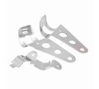 Durable Headlight Mount Brackets Stainless Steel for Motorcycles (Silver)