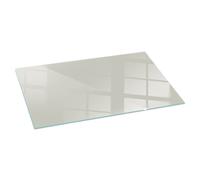 Durable Heatproof Glass Hearth Mat for Fireplaces Light Cream Colour 120x60 cm