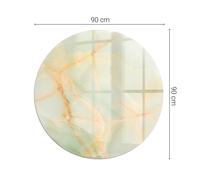 Durable Heatproof Glass Hearth Plate Mat for Fireplaces Abstract Marble Pattern
