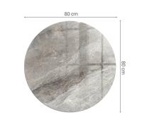 Durable Heatproof Glass Hearth Plate Mat for Fireplaces Natural Stone Pattern