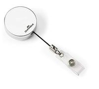 Durable Heavy Duty Badge Reel in Chrome | Pack of 10 | Ideal for Securely Holding Name Badges, Security Passes, Key Fobes, etc.