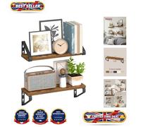 Durable Heavy Duty Floating Shelves Set of 2 - 40 cm for Living Room & Kitchen