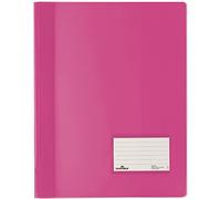 Durable Hunke & Jochheim Duralux® File Folders Translucent Film for A4 Extra Wide 280 x 332 mm Pack of 5 Dark Pink