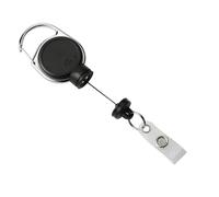 Durable ID Badge Retractable Reel Extra Strong Black 832901