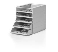 Durable IDEALBOX ECO Recycled Plastic Letter Tray 5 Drawer File | Grey