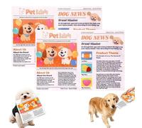 Durable Indestructible Newspaper Dog Chew Toy (2 Pcs,Large)