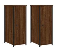 Durable Industrial Bedside Cabinets 2 Pieces Side Tables Multi Colors vidaXL