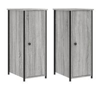 Durable Industrial Bedside Cabinets 2 Pieces Side Tables Multi Colors vidaXL