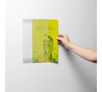 Durable Info Holder rPET A4 Self-Adhesive - Made of Recycled PET - Transparent - Easy to Install via Self-Adhesive Attachment - Pack of 5