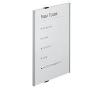 Durable Info Sign Acrylic Aluminium Silver