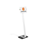 Durable Info Sign Aluminium Display Panel Info Floor Stand A4 - 1.18M - Silver, Silver