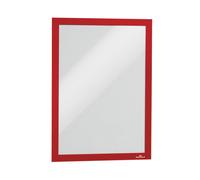 Durable Duraframe Self Adhesive Frame A4 Red (Pack of 2) 487203