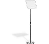 DURABLE Information Floor Stand – A4 Aluminium Snap Frame, Silver, Pack of 1