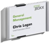 Durable Information Sign 149 x 105.5mm Silver | Door & Wall Sign | Includes Fitt