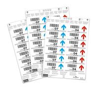 Durable Insert Labels 100 x 38 mm for Ticket Holders, 240 Labels on A4 Sheets, White, 102202