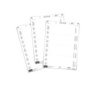 Durable Insert Labels 150 x 67 mm for Ticket Holders, 80 Labels on A4 Sheets, White, 100302