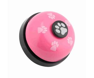 Durable Interactive Pet Bell for Dog Cat Training, Cute Cartoon Toy for Pet Lover, 1.57 * 2.75in (Pink)