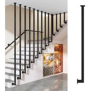 Durable Iron Stair Spindles - Stylish Baluster Posts for Level & Slope Staircases, Perfect for Homes, Hotels & Offices, Enhance Safety & Aesthetics