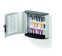 Durable Key Box Safe 18, 302 x 280 x 118mm, Aluminium, Combi Lock | Wall Mounted Combi Lock Key Cabinet for 18 Key Clips, Includes 6 Coloured Key Clips, Index Sheet, Made in Poland