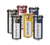 Durable Key Clips, Assorted Colours, Pack of 6