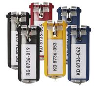 Durable Key Clips Organisational Label Hooks | 24 Pack | Assorted Durable Multicolor