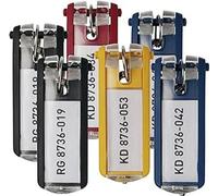 Durable Key Clips - Pack of 6 innovative key clips for clear and easy organisation of keys - Perfect for use with DURABLE Key Safes