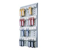 Durable Key Organisation Board 24 | Holds 24 Key | Includes 6 Key Clips in Grey Durable Grey