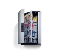 Durable Key Safe 72 Combination Lock Box - Holds 72 Keys - Includes 6 Key Clips, Silver